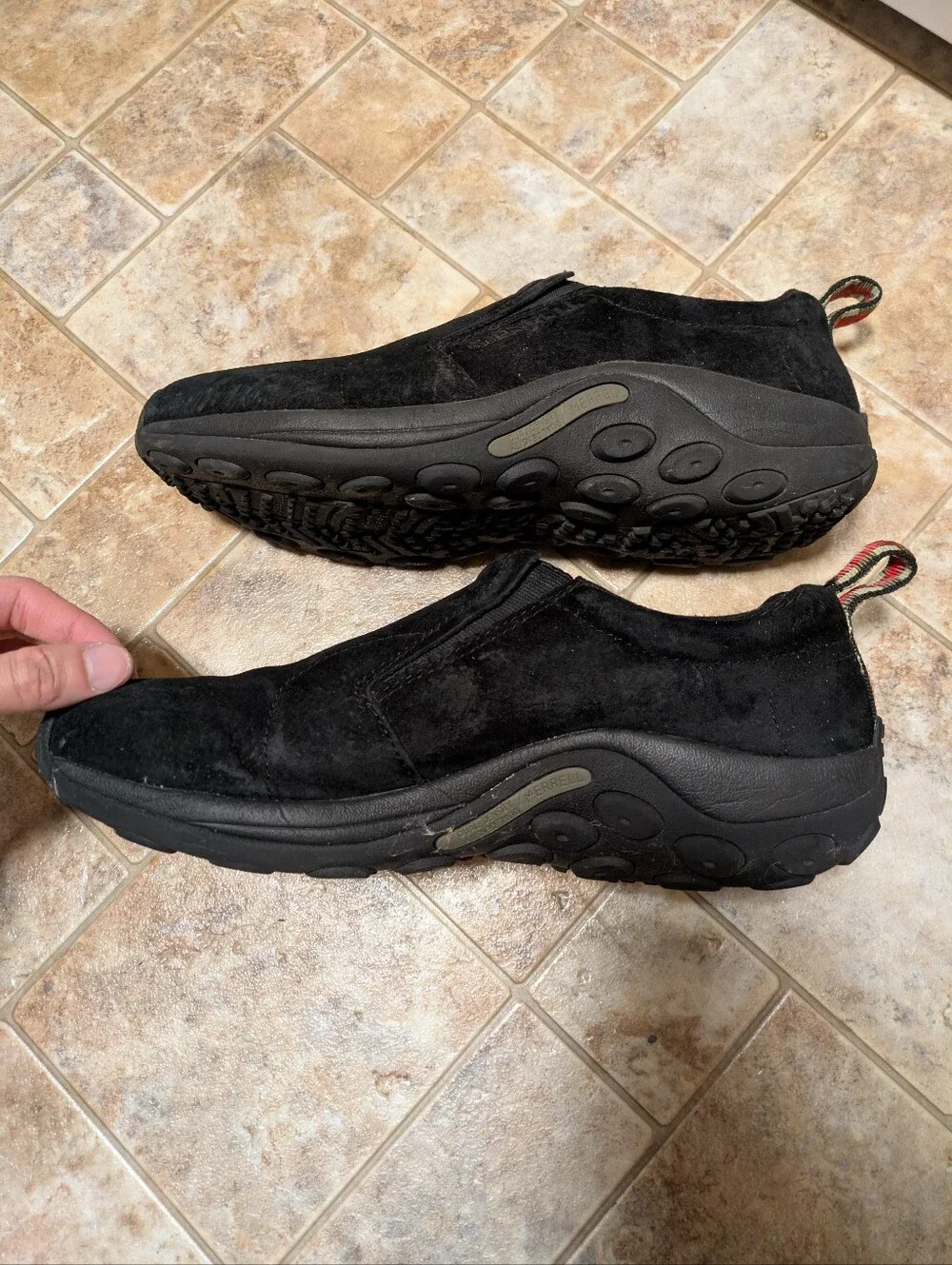 Merrell Men's Jungle Moc Black Slip-On Shoes 10.5